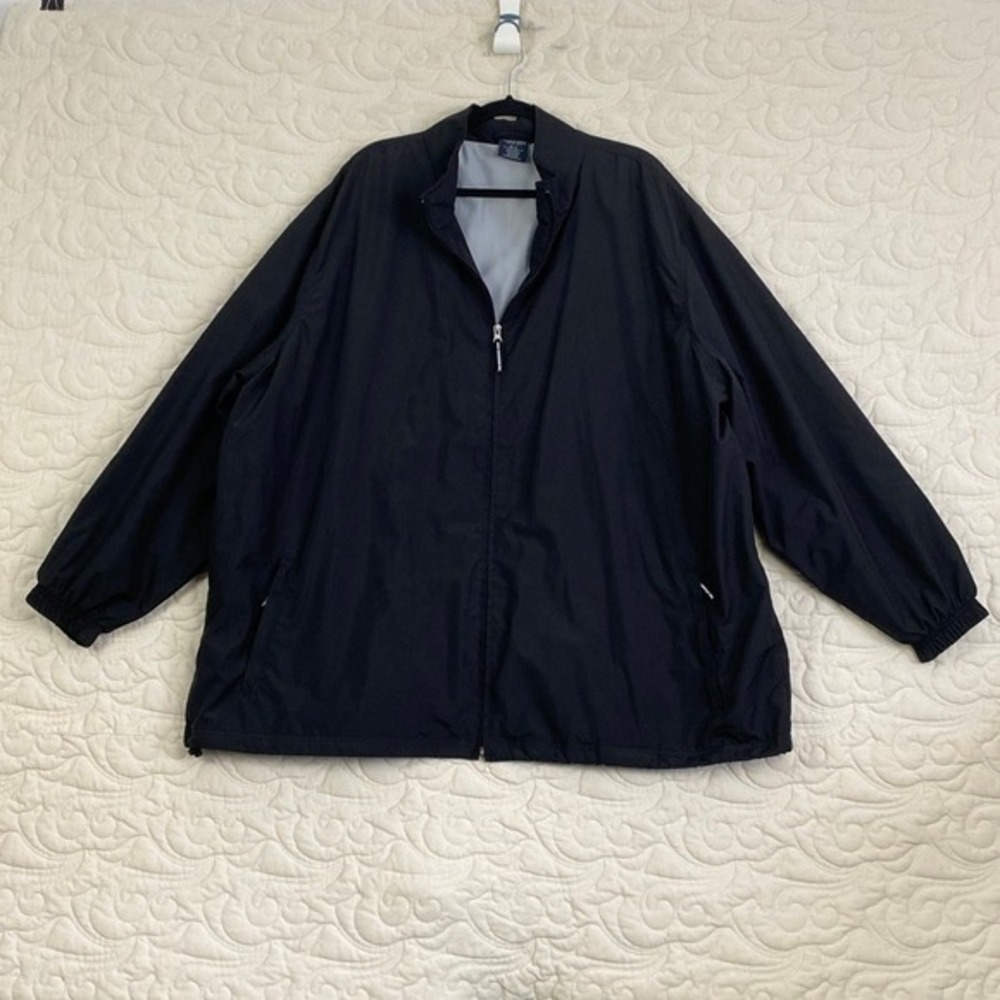 Charles River Apparel Mens 4XL Black Full Zip Windbreaker Jacket Lightweight
